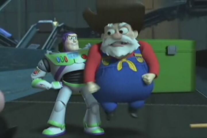 토이스토리2 웃긴장면 광부아저씨 잡힘ㅋㅋ (유머,엽기)