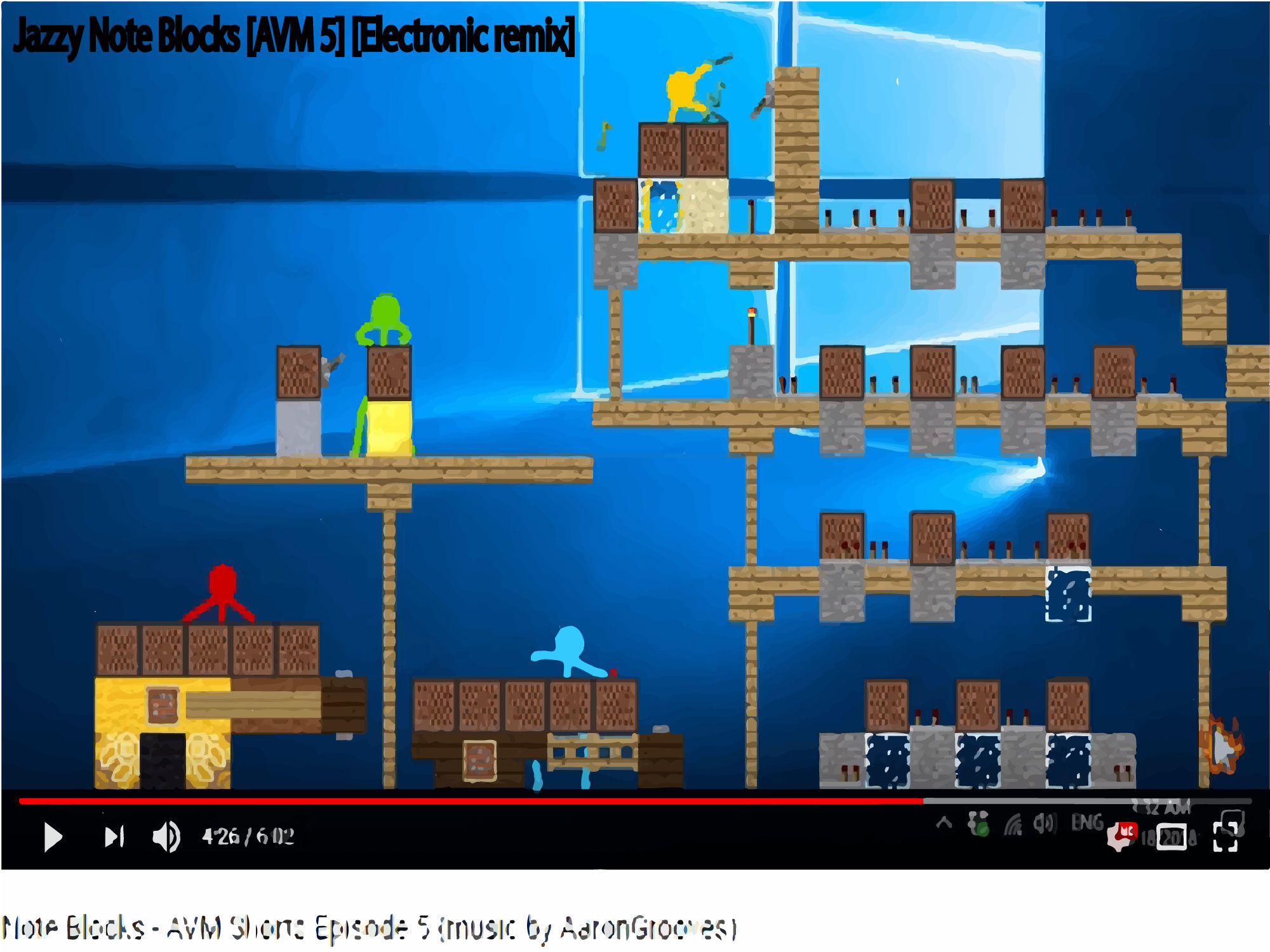 [리믹스] Jazzy Note Blocks [Eletcro remix] [신남.재즈.피아노.애니.ost.강력한 드럼]