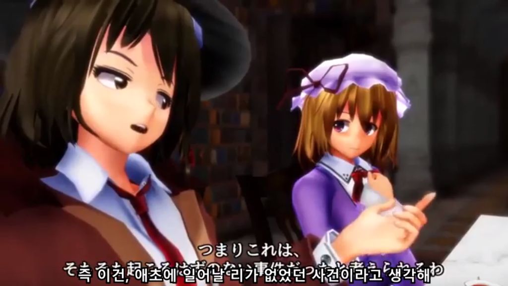 동방MMD(MikuMikuDance) BGM 【deck brush detective】 (사이언스,추리,탐구,탐색,탐사,탐정)