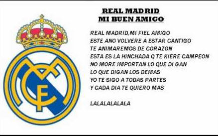 레알 마드리드 응원가 - Real Madrid, mi buen amigo