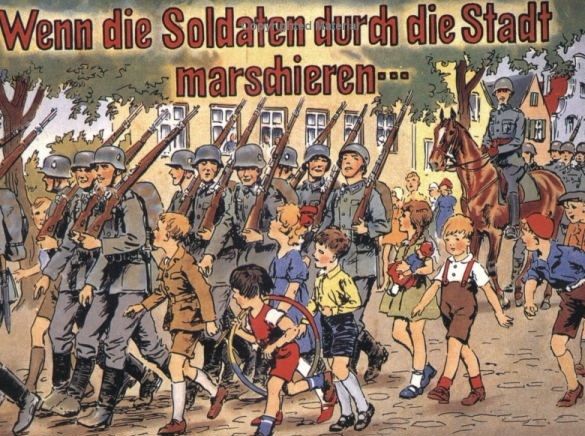 독일 군가 - 만약 병사들이 Wenn die Soldaten(독일군, 행진, 행군, 열병식, 군악대, 합창단, 전쟁, 군대, 환영식, 행진곡, 제 2차 세계대전, 나치, 흥겨움)