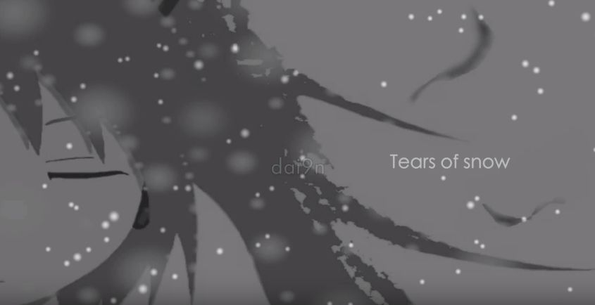 미쿠 - Tears of snow ( 쓸쓸 , 잔잔 )